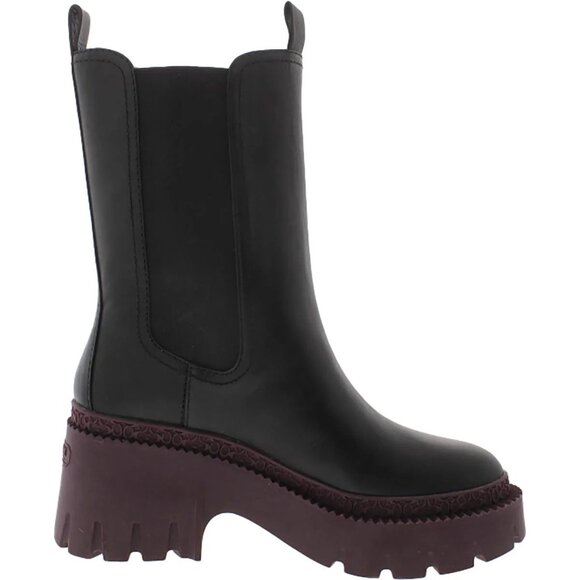 Coach Womens Alexa Leather Chelsea Boots Size: 6.5 - Picture 1 of 8